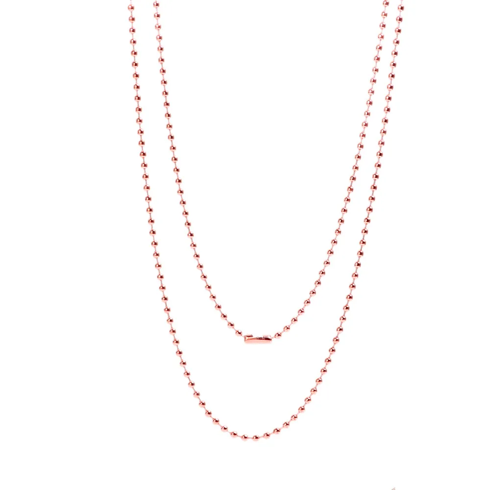 Doreen Box медная шаровая цепь ожерелье цвета розового золота для подвесок украшения