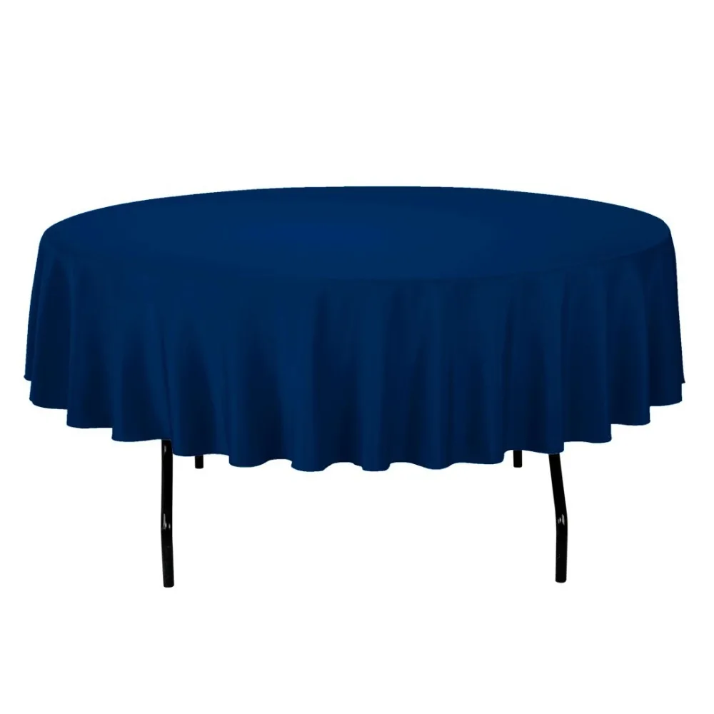 Круглая скатерть из полиэстера 90 дюймов/230 см для свадьбы 5 шт./упаковка|tablecloth