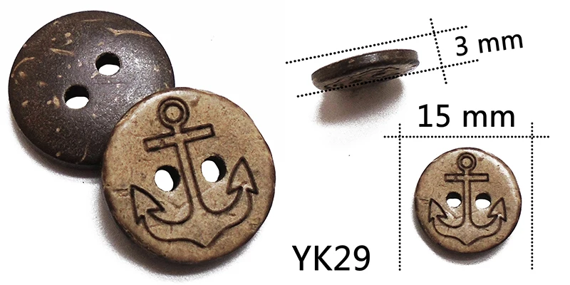 ZIEENE 10 шт., 30 шт., 50 шт., 100 шт., натуральный цвет, круглые лазерные кокосовые пуговицы 13 мм, 15 мм, рукоделие, шитье, скрапбукинг, ручная работа