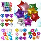 Шары воздушные фольгированные со звездами, 18 дюймов, воздушные гелиевые