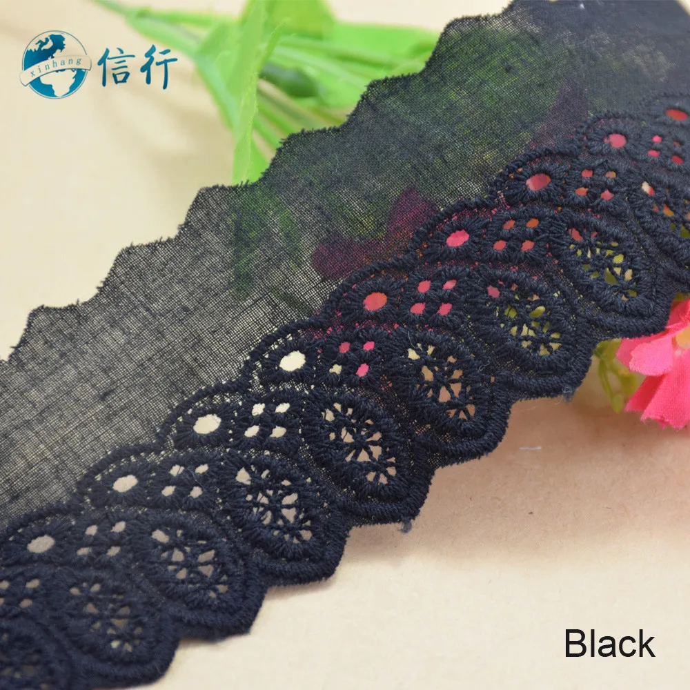 Хлопчатобумажные гипюровые ленты для шитья с вышивкой 5 ярдов 4 см или тканевые