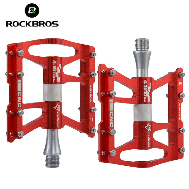 ROCKBROS велосипедные педали 4 подшипника противоскользящие сверхлегкие для
