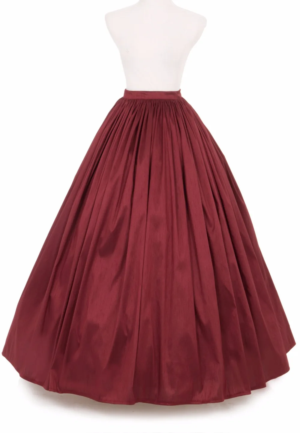 

Victorian French Pleated Gathered Bustle Skirt Dupioni Civil War Styled Skirt