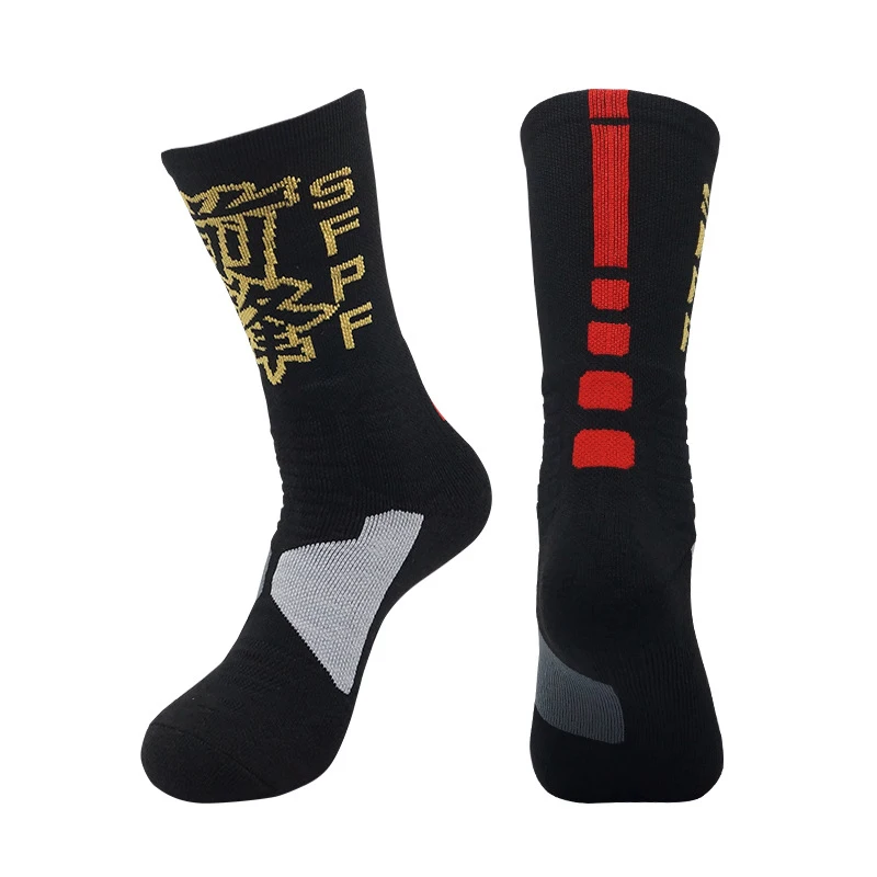 Баскетбольные носки Brothock с китайской вышивкой мужские спортивные чулки