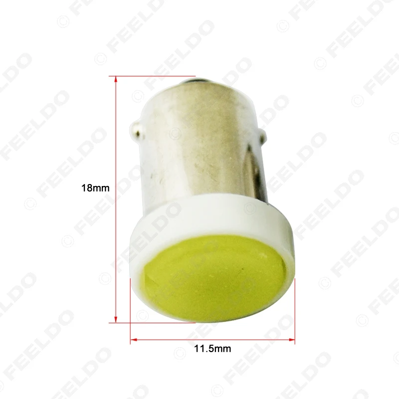 FEELDO 50Pcs White Car Interior BA9S T4W COB 1LED Bulb Reading LED Light Lamp Styling DC12V #HQ1034 | Автомобили и мотоциклы