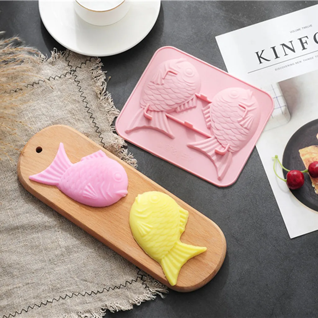 D Новая креативная силиконовая форма для помадки в виде рыбы шоколадного