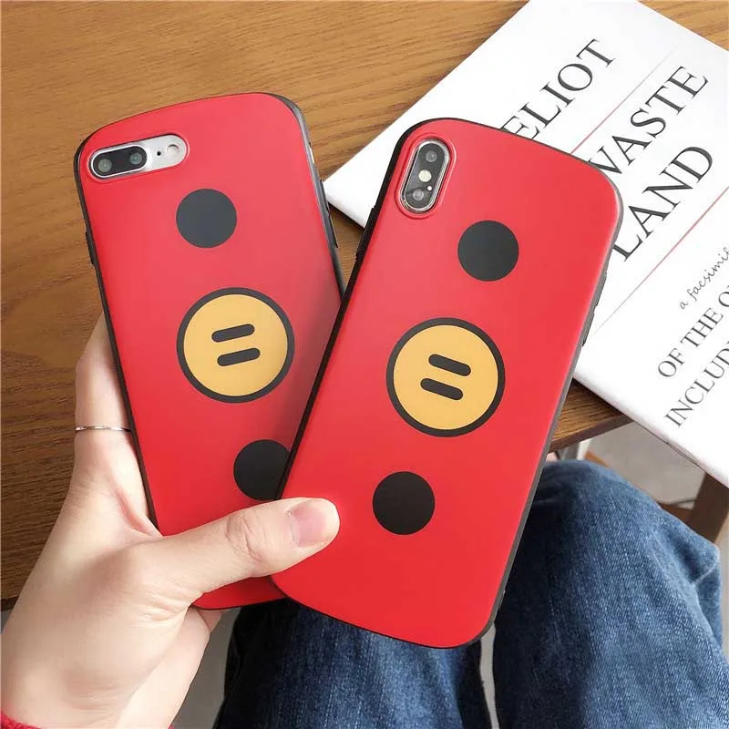 JIBAN Cartoon Cute pig Phone Case for apple iphone 8plus red soft shell 6 6s 6plus 7 7plus X XR XS MAX Back Cover |