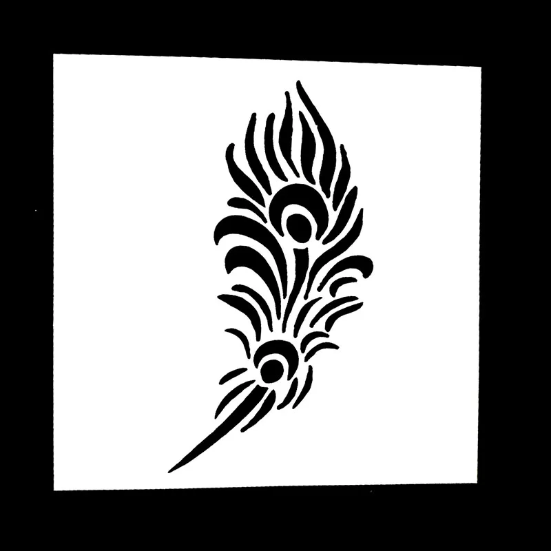 

1PC Feather Shaped Reusable Stencil Airbrush Painting Art DIY Home Decor Scrap booking Album Crafts