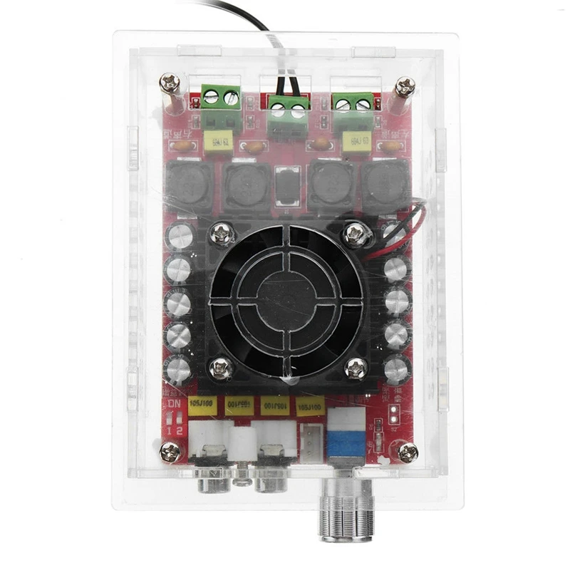 DIY DC 12V до 34V TDA7498 высокой мощности Цифровой усилитель доска 2X100W автомобильный