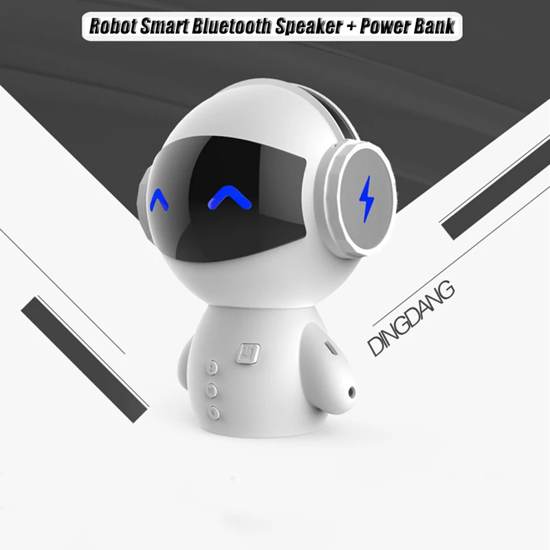JINSERTA Bluetooth, беспроводные Мультяшные роботы, портативные мини Bluetooth колонки, стерео музыка, громкоговорители, Дополнительный внешний аккумулятор, плеер, получение