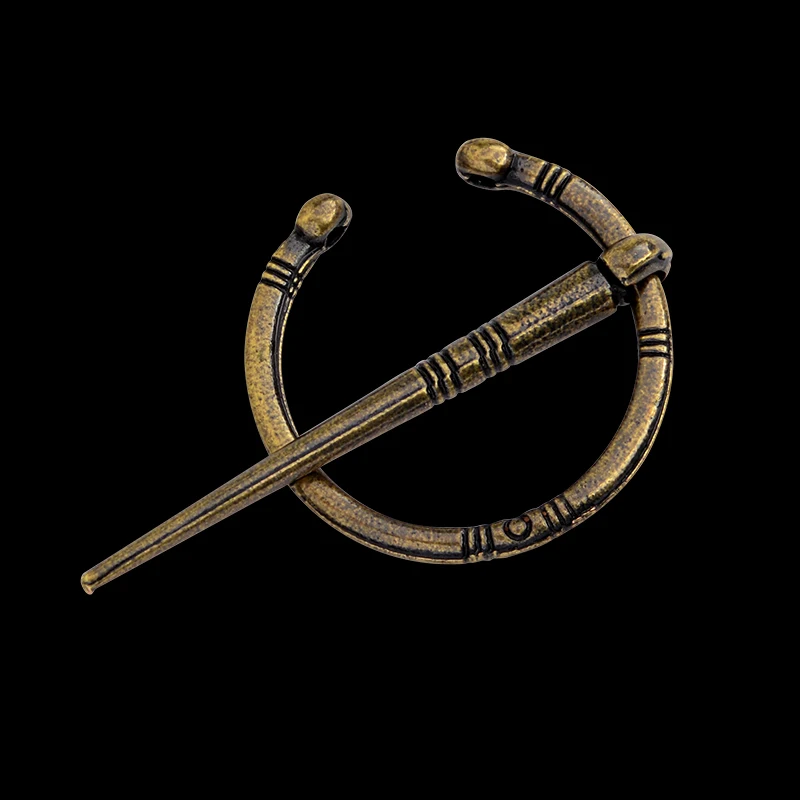Средневековый Viking Fibul Penannular брошь для средневекового garbs шали тканевый плащ