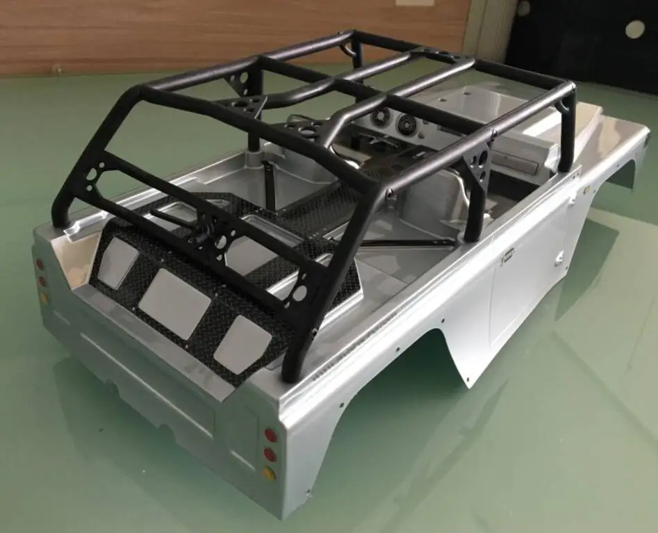 1/10 фото Окрашенный корпус с колесной базой на крышу 285 мм для RC Crawler Tamiya CC01 D90 Laand Rover