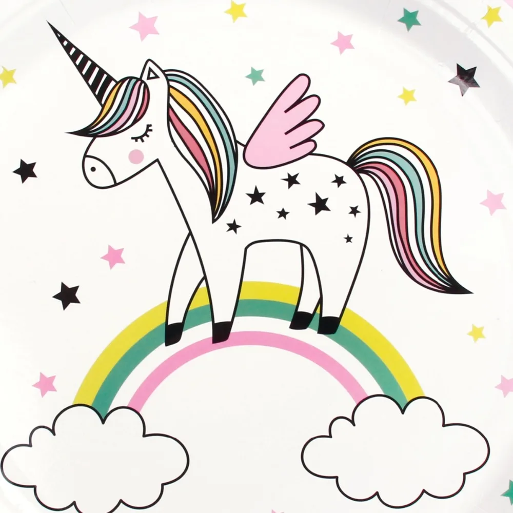 FENGRISE Розовый Единорог товары для вечеринок единорог украшения дня рождения