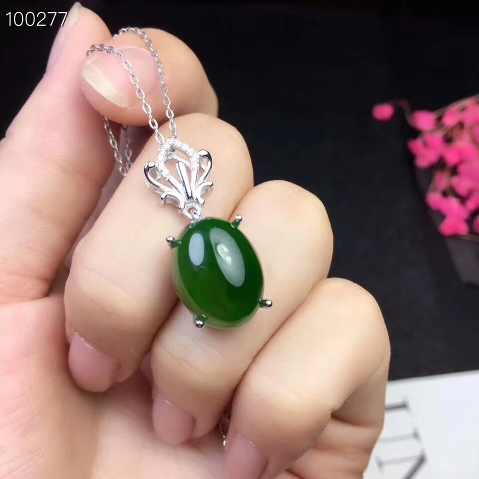 KJJEAXCMY boutique jewels 925 Чистое серебро инкрустированный натуральный нефрит женский