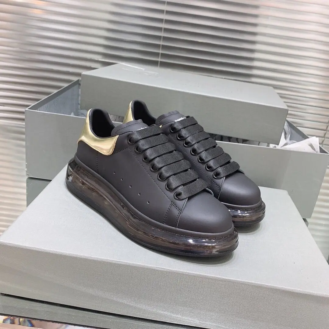 Buono Scarpe/популярные женские кроссовки из натуральной кожи; Повседневная кружевная обувь на платформе; Прозрачный каблук; женские брендовые кроссовки;