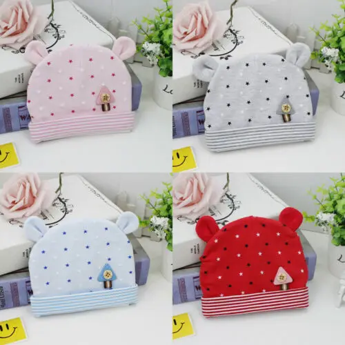 Детская шапка для мальчиков и девочек 0-3 месяцев синяя розовая желтая больничная