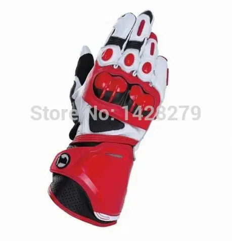 4 вида цветов перчатки с полным пальцем Pro кожаные для мотоцикла длинные