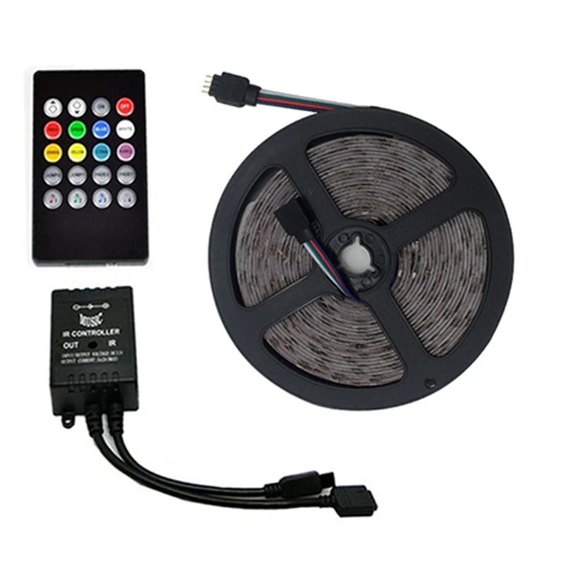 5 м 10 3528 Светодиодная лента RGB не Водонепроницаемая м/рулон 60 светодиодов/м SMD e