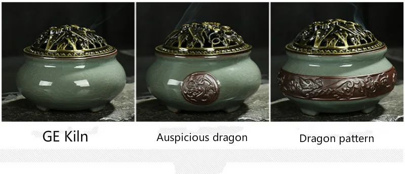 Фарфоровая керамическая курильница Celadon, антимоскитный противень для благовоний, Классическая, для гостиной, антимоскитная горелка