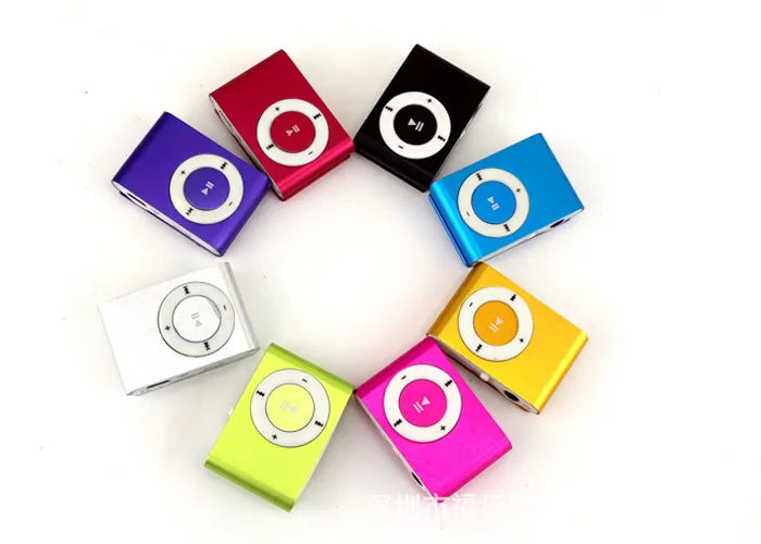Новый большой продвижение зеркало Портативный MP3 player мини клип плеер Спорт Mp3