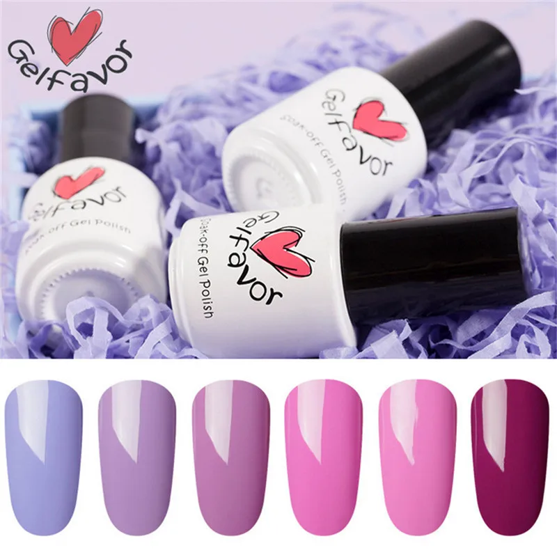 7 мл УФ гель для ногтей фиолетовый цвет блеск лак маникюр Гель Vernis Полупостоянный