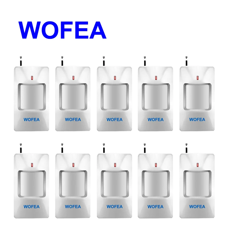 WOFEA 10 шт. беспроводной pir детектор 433 мГц движения сенсор для дома охранной