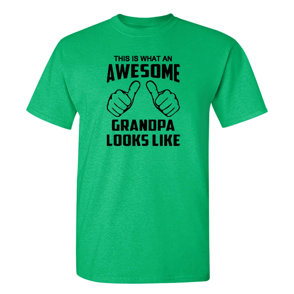 green1 Г. Модные летние брендовые футболки с забавным принтом «This Is What A Awesome Grandpa Looks Like» Лидер продаж, мужские футболки - Цвет: green1