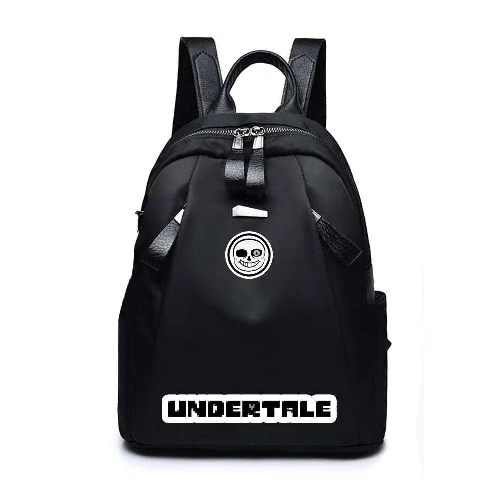 Undertale Sans женский рюкзак Оксфорд закрывающийся на молнию повседневные Рюкзаки для
