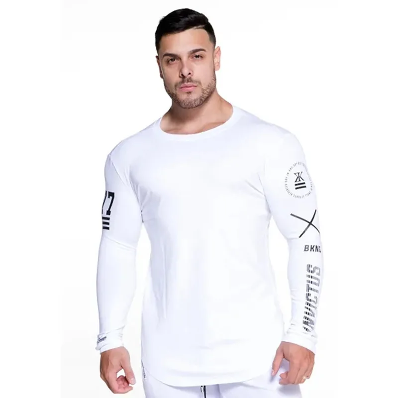 Мужская футболка для бега и фитнеса обтягивающая фитнеса|Беговые футболки| |