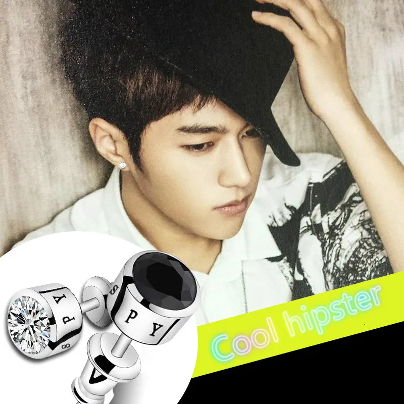 Серьги пусеты из серебра с медным покрытием для мужчин и женщин|Серьги-гвоздики| |