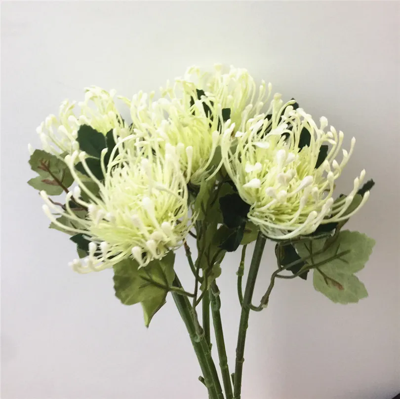 11 шт. пластик Одуванчик цветок одна голова/шт Leucospermum cordifolium Искусственные цветы 17,7" длинная искусственная Гортензия цветы