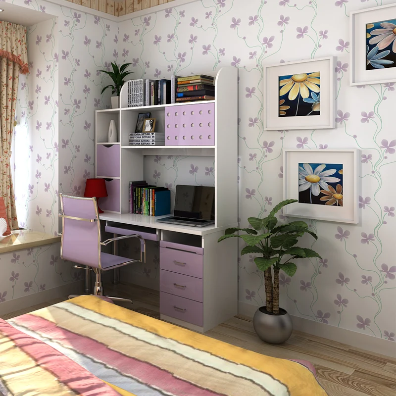 Корейские 3d обои розовые цветы романтичная не тканая настенная бумага для