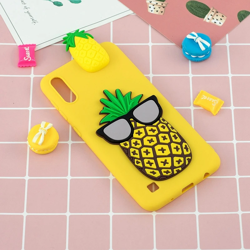 Силиконовый чехол с 3D единорогом для Samsung A10 милый мультяшными игрушками мягкий
