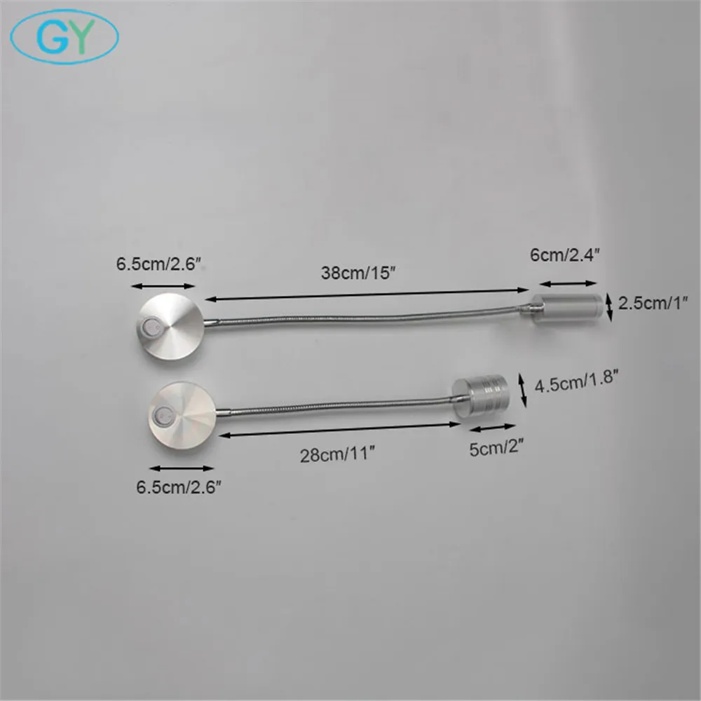 Современные светодиодные шланг гибкий настенный светильник 1 Вт 3 5 зеркало в