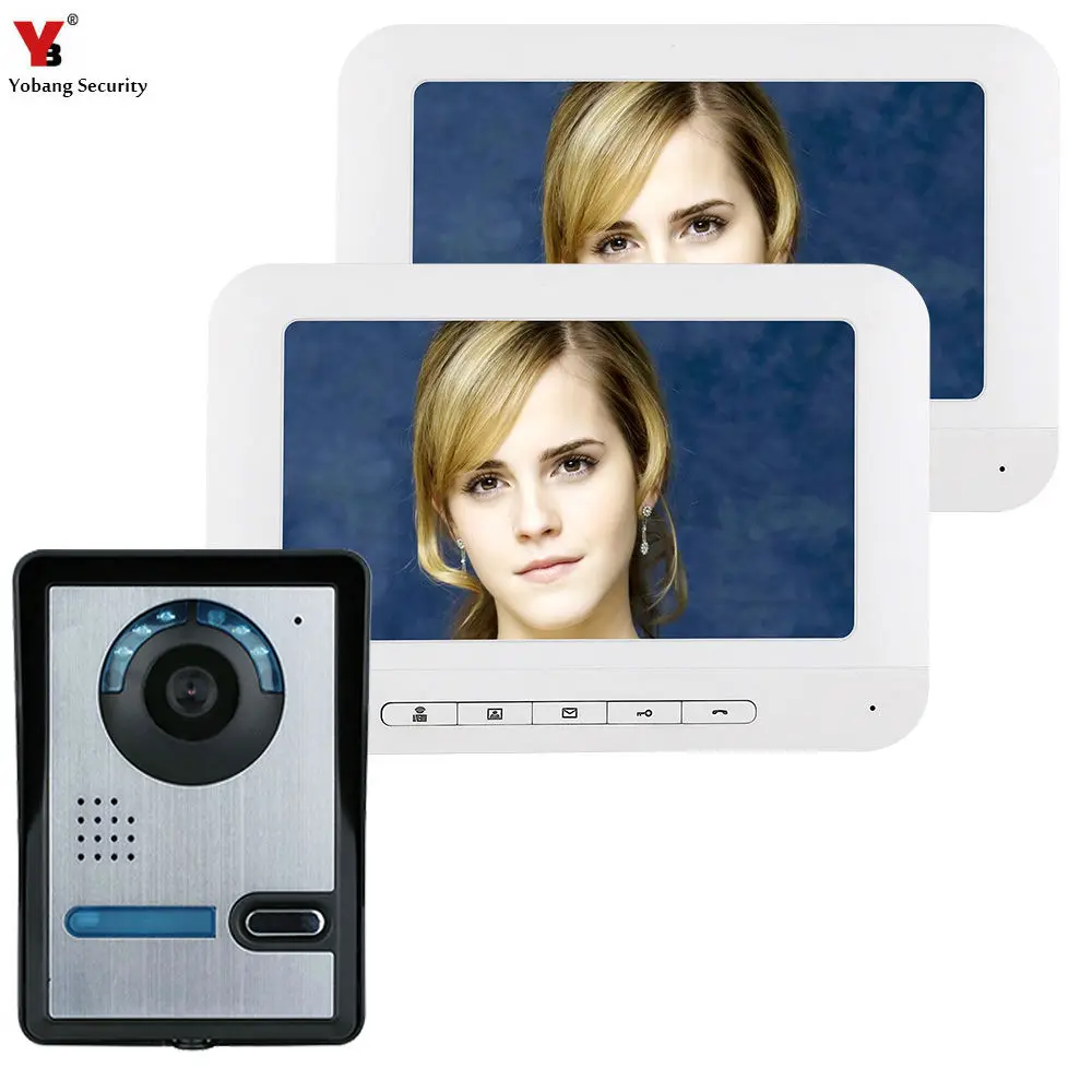 Yobang Security Video Door Phone Monitor Intercom Wired 7 Inch Display Visual Doorbell Camera For Home | Безопасность и защита