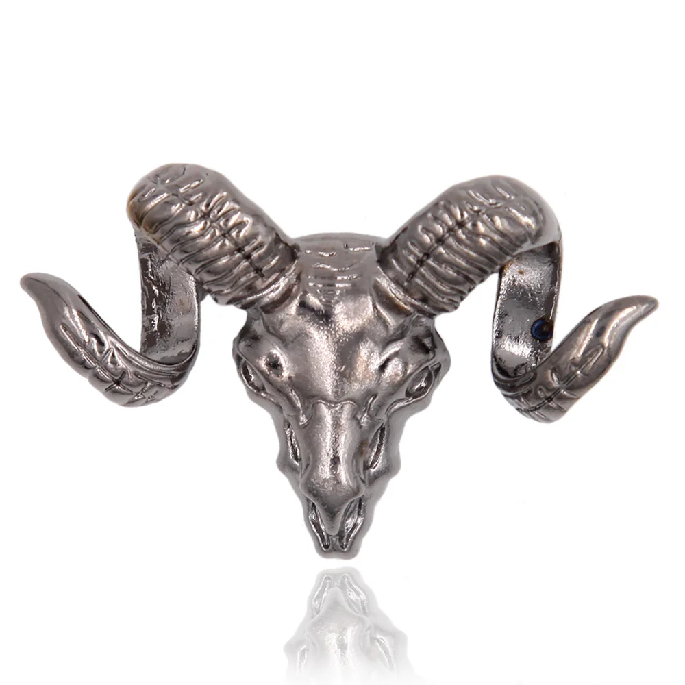 Металлическая брошь в виде Головы Быка Одежда для животных модные ювелирные