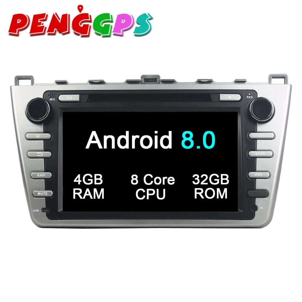 Android 8 0 7 1 автомобильный dvd плеер комплект с gps навигатором для Mazda 6 Atenza 2008 2012 стерео
