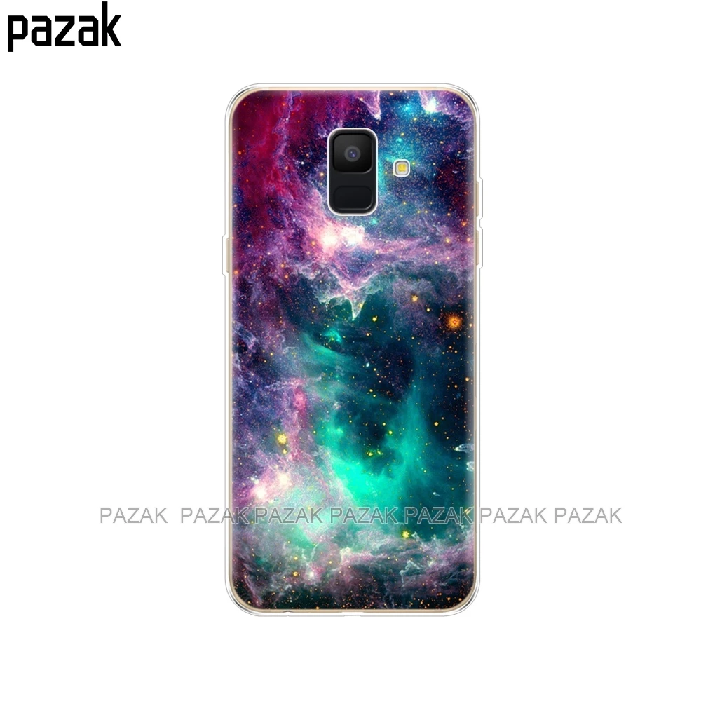34254 Силиконовый чехол для телефона samsung Galaxy A6 Dual SIM SM A600 A600F, мягкая задняя крышка из ТПУ для samsung A6 Plus A605 A605F, новинка - Цвет: 34254