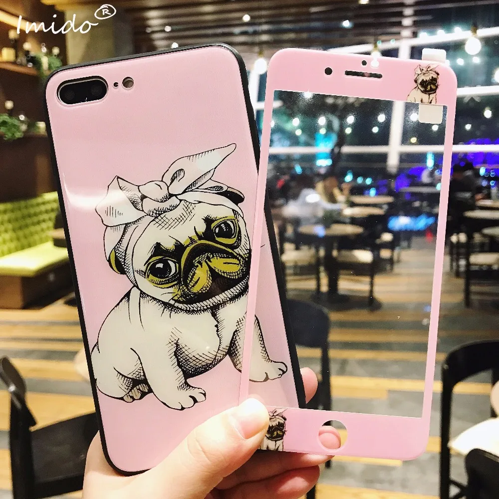Горячая продажа панели телефона с рисунком + протектор экрана для IPhone X 6 S 7 8 Plus iPhone