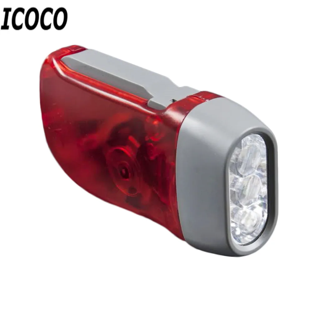 Фонарик ICOCO 2017 дюйма 3 светодиосветодиодный без батареи|flashlight torch|led dynamono battery torch |