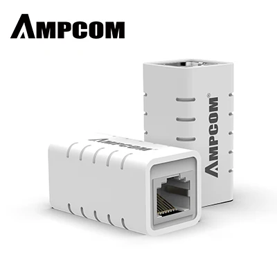 CAT6 White AMPCOM RJ45 муфта 8P8C f-удлинитель Разъем LAN адаптер Встроенный Cat7/Cat6/Cat5e кабель Ethernet-молниезащиты - Цвет: CAT6 White