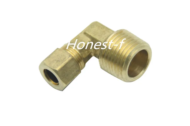 

LTWFITTING 3/8" OD x 1/2" Male NPT 90 Deg Compression Elbow,BRASS COMPRESSION FITTING