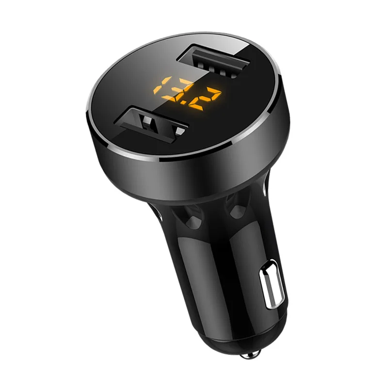 JaJaBor двойной Переходник USB для зарядки в машине Быстрая зарядка с светодиодный