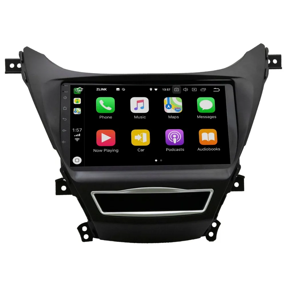 " Восьмиядерный Android 8,0 автомобильный gps-навигатор плеер для hyundai Elantra Avante 2013- Авторадио