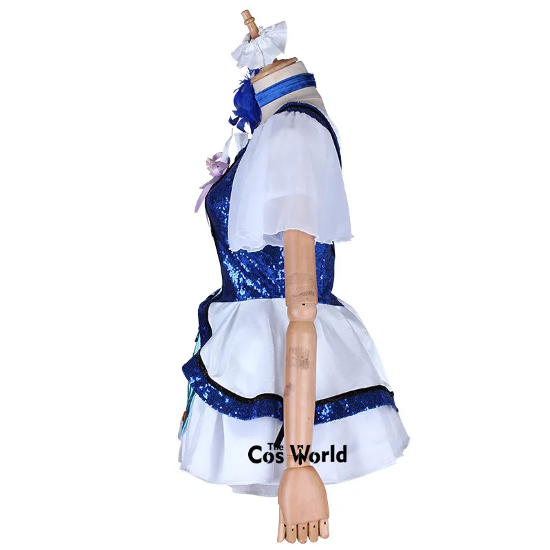 Love Live Sunshine Aqours темно-синий новый мир Sakurauchi Riko топы платье Униформа наряд аниме