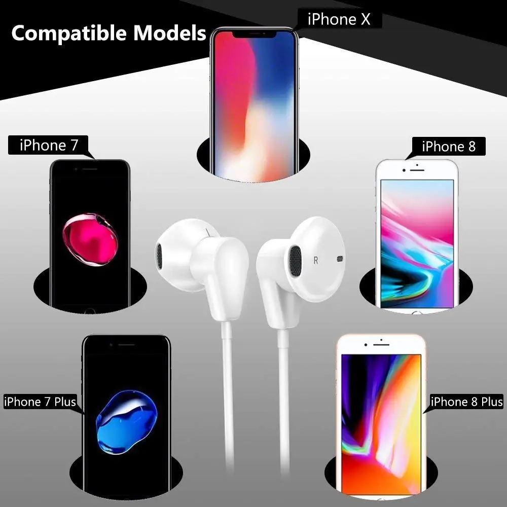 AMDIGI разъем освещения проводные наушники стерео вкладыши Bluetooth для iOS iPhone 7/7plus/8/8