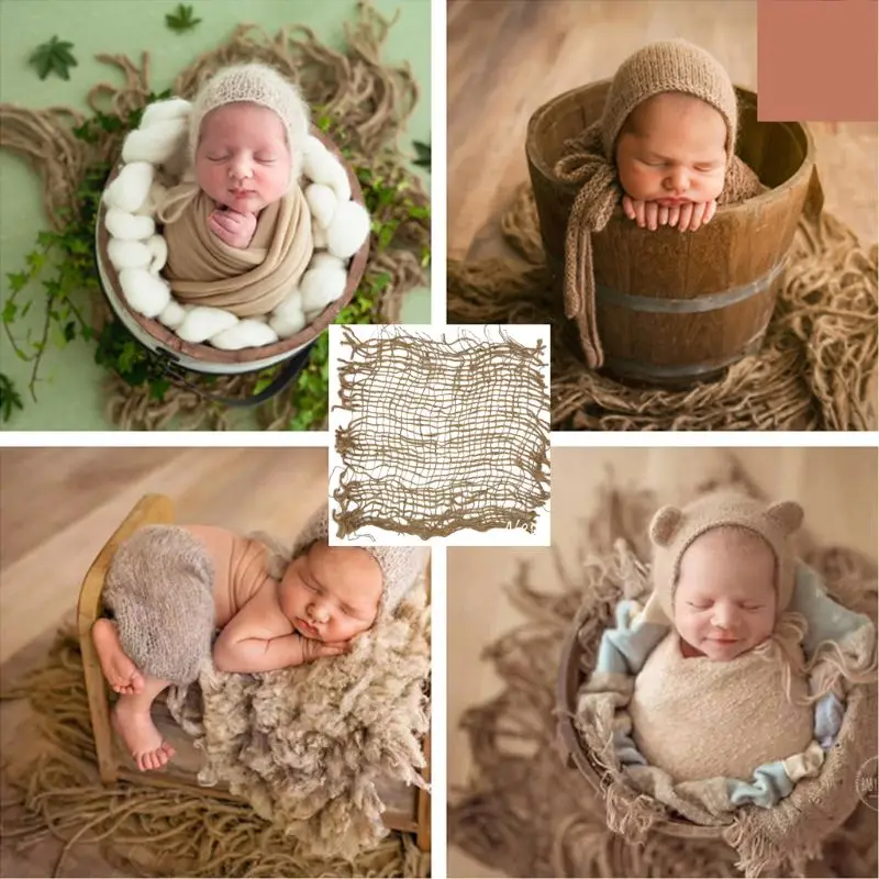 55*60 см детские одеяла для новорожденных реквизит фотосъемки мягкий льняной фон
