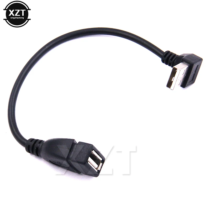1 шт. USB 2 0 Тип Удлинительный кабель Шнур папа мама вверх Угловой 90 градусов|Кабели