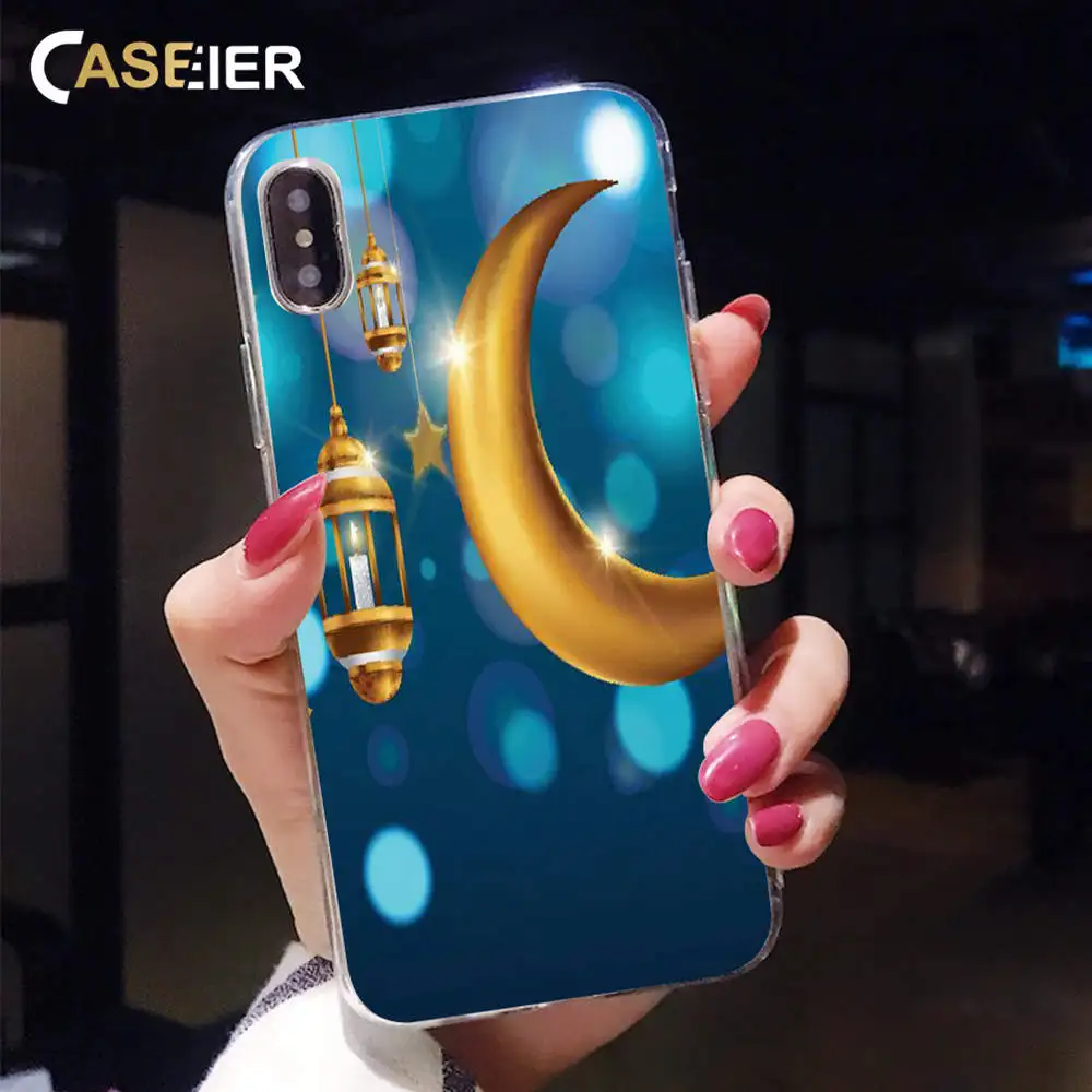 Чехол для телефона CASEIER Ramadan Girly iPhone X XR XS MAX 7 8 Plus звездное небо Мягкий ТПУ чехол 6 6s