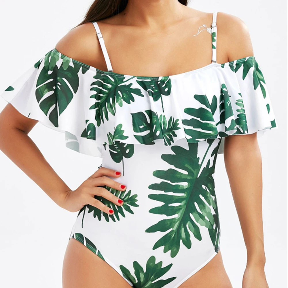 Летом купальник 2018 Одна деталь цветочный ванный комплект для Для женщин большой
